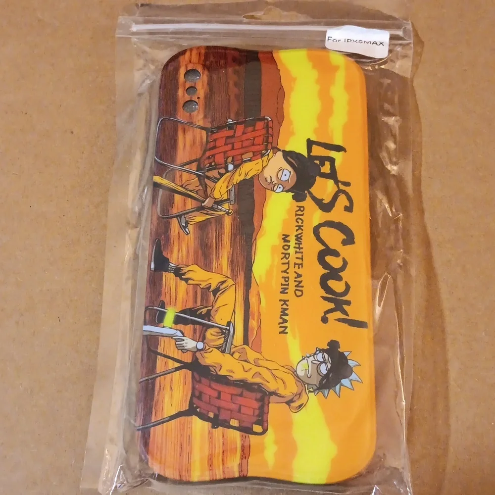 Let's Cook Rick White & Morty Pin Kman Iphone XS Max Cell Phone Case